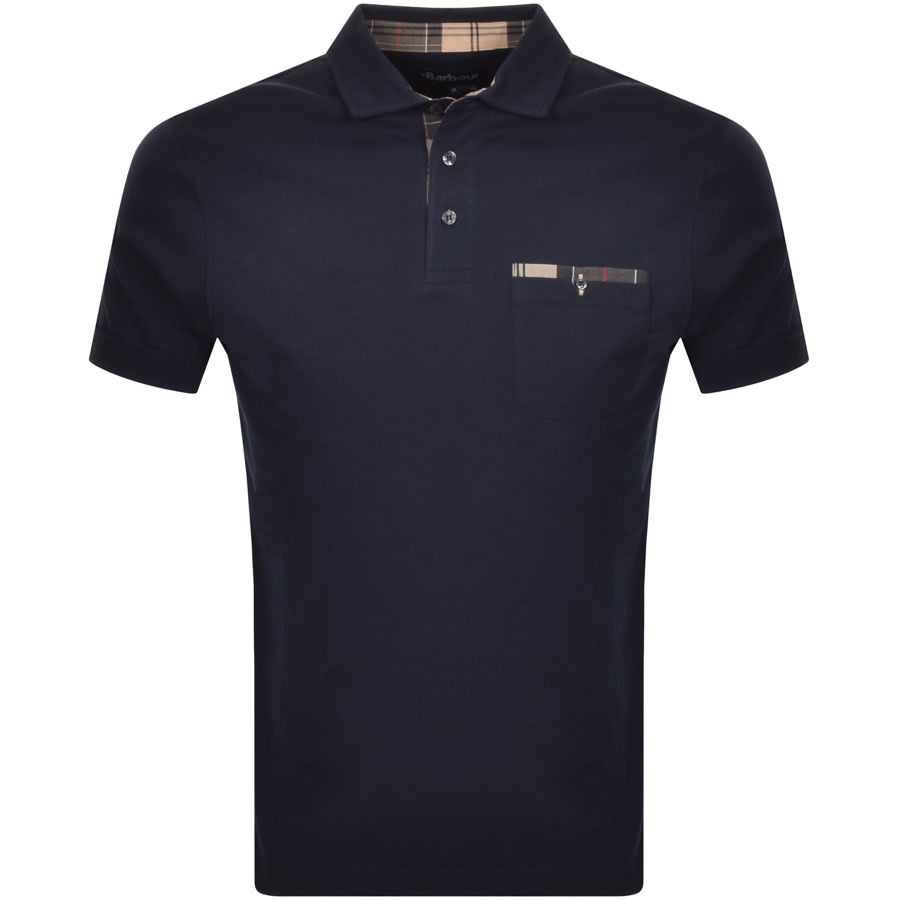 Alternative Image for ProductBarbour Corpatch Short Sleeve Polo T Shirt Navy1